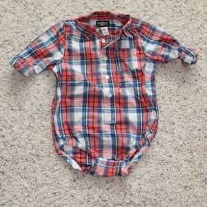 NWOT! OshKosh B'Gosh Plaid Onesie